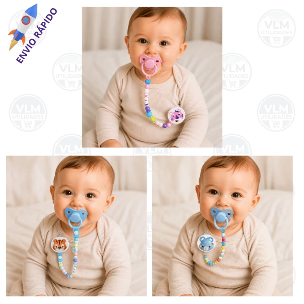 Prendedor De Chupeta Bebê Anti-Queda Infantil Prático E Seguro Salva Chupeta Universal