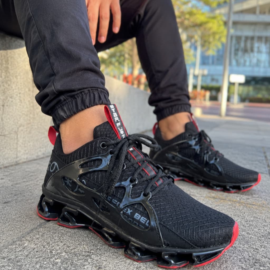 tenis Star Flex masculino 12 molas esportivo corrida macio estilo Top amortecedor
