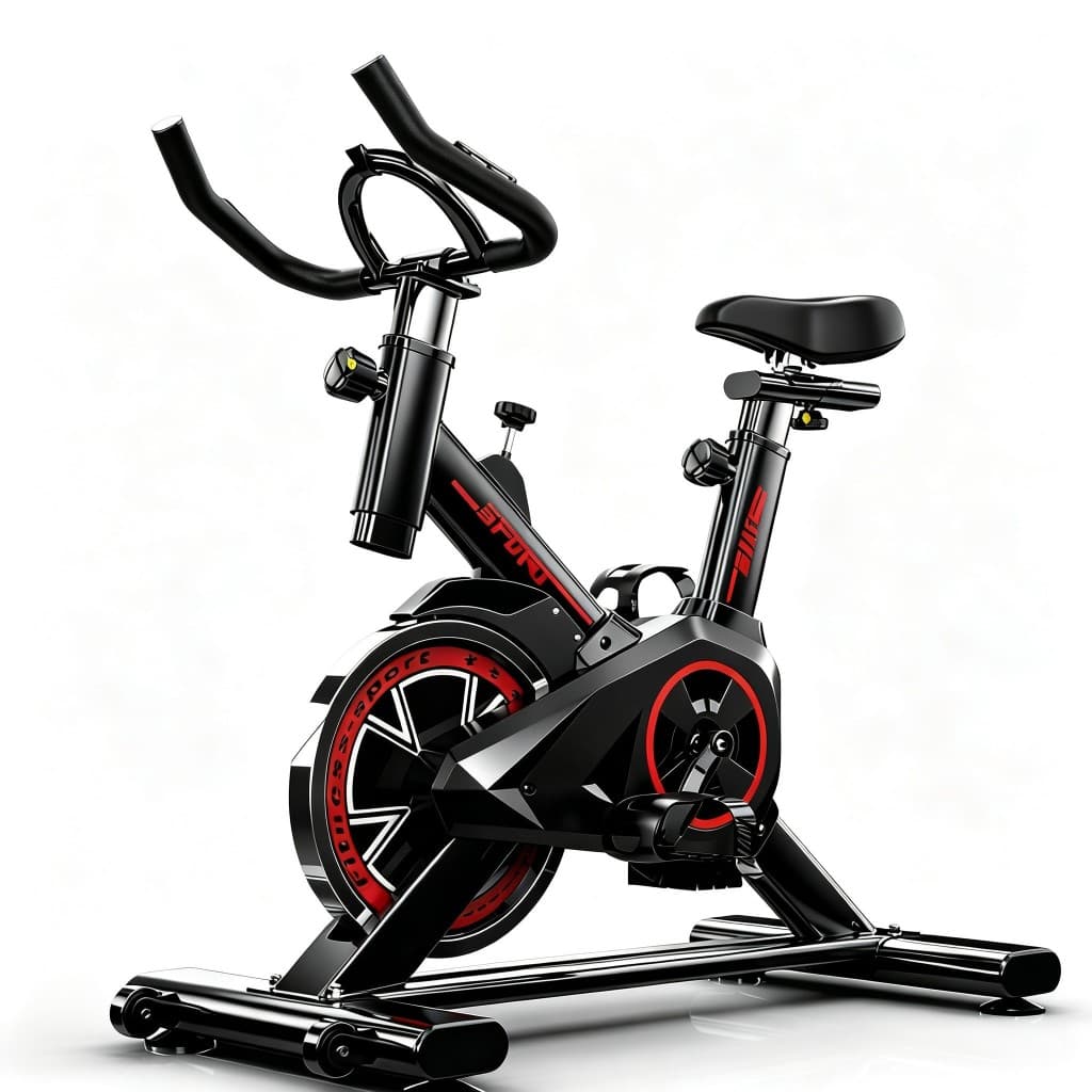 Bicicleta Spinning Ergométrica Para Exercícios Com Monitor Profissional Sport Suporta até 120kg Preto