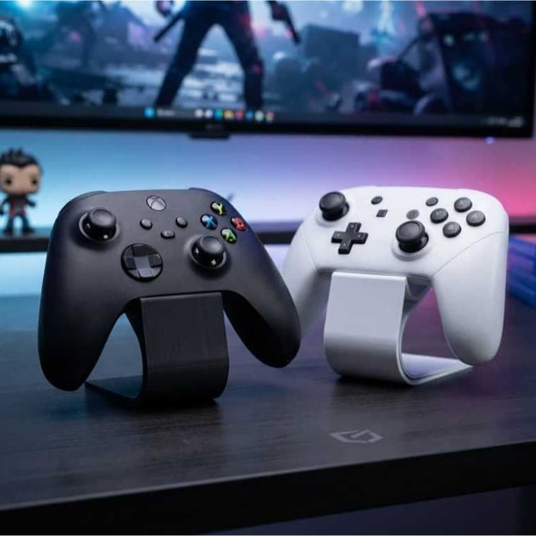 Suporte Controle Gamer Universal PS5 Xbox  Base Organizador De Mesa Setup Video Game