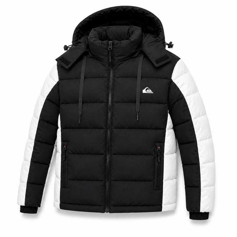 Jaqueta Quiksilver Masculina Bobojaco Premium Impermeável Forrada Peluciada Touca Removível Inverno