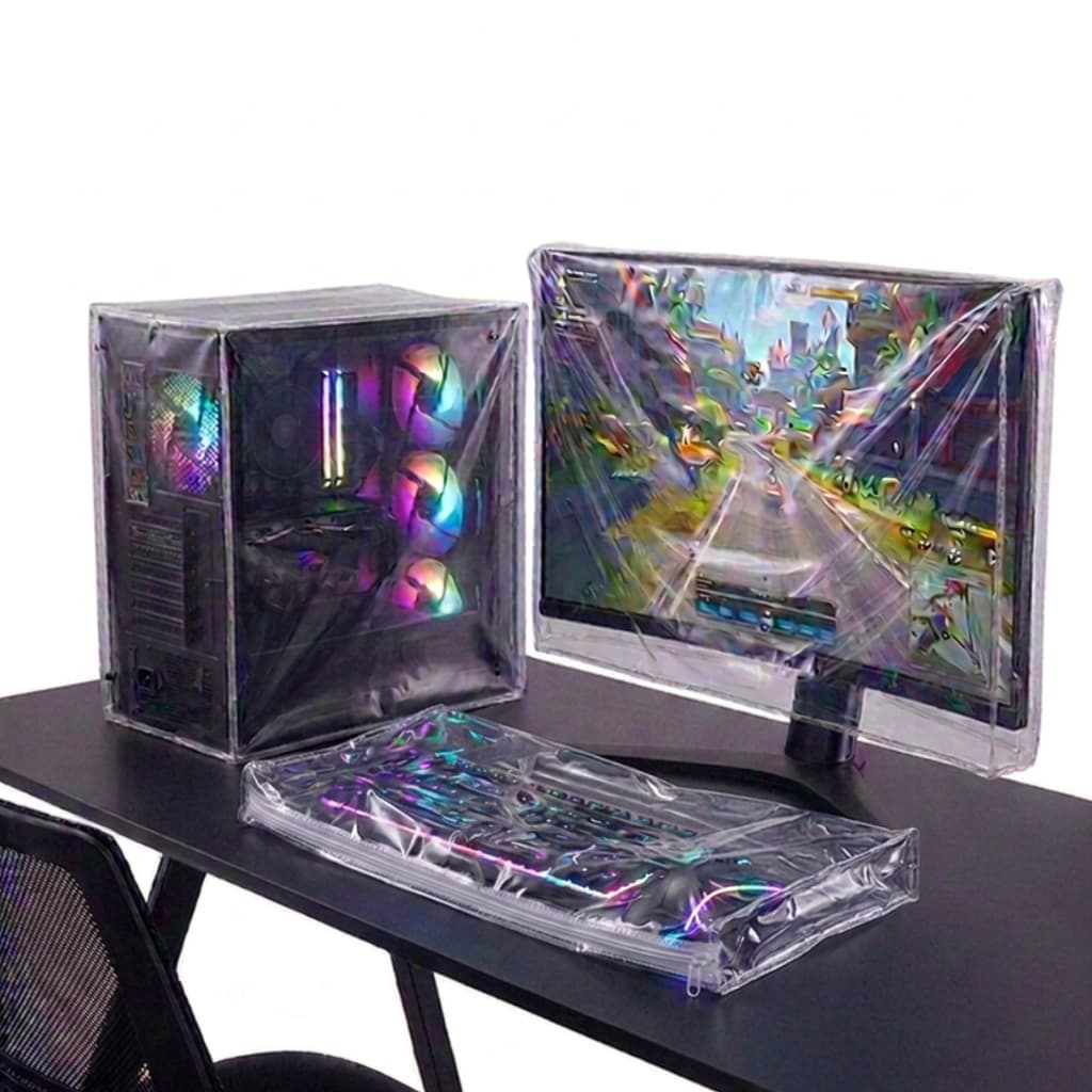 Kit Capa impermeável para Gamer PC Monitor CPU Teclado mouse