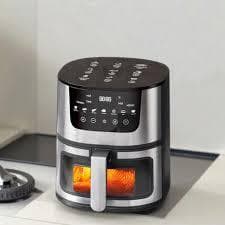 Fritadeira Elétrica sem óleo Air Fryer 7L 1800W 127V com Visor Gourmet e Painel Digital Preto Multi