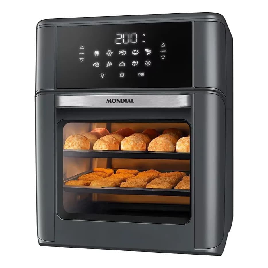 Fritadeira Air Fryer Oven Afon12lfg 12l Digital 2000 Mondial