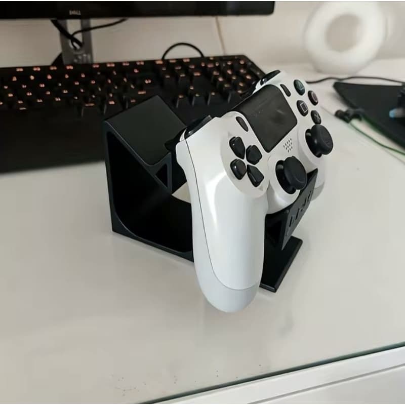 Suporte Duplo Controle Gamer PS5 PS4 Xbox Porta Controle Videogame Base Organizador Mesa Setup