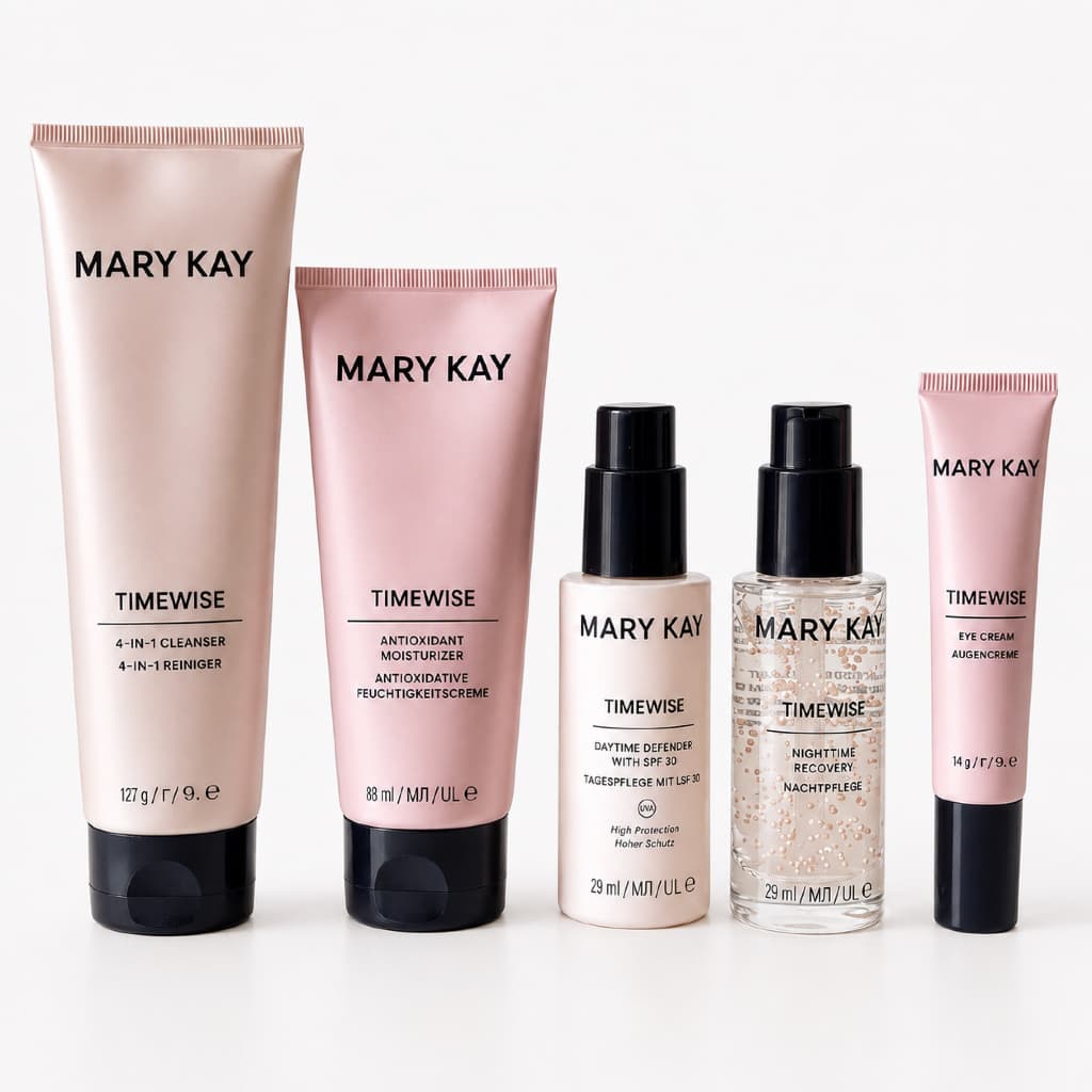 Kit Mary Kay TimeWise Completo 5 Produtos Skincare Anti-idade Original FPS 30