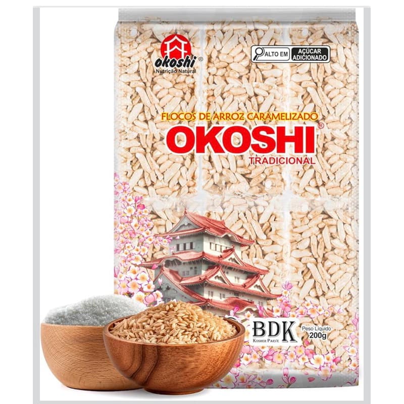 OKOSHI 12 Barrinhas Snacks Saudáveis, Lanches Fit para a Dieta Vegano, Sem Glúten, Sem Lactose, Kosher - 200g