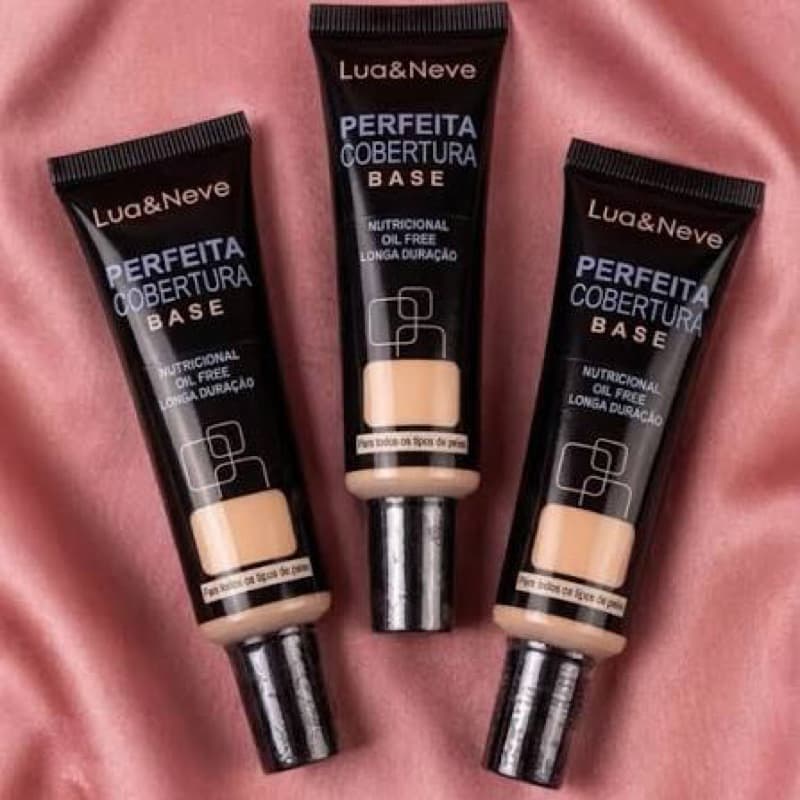 Base Liquida Perfeita Cobertura Lua&Neve Oil Free Longa Duração