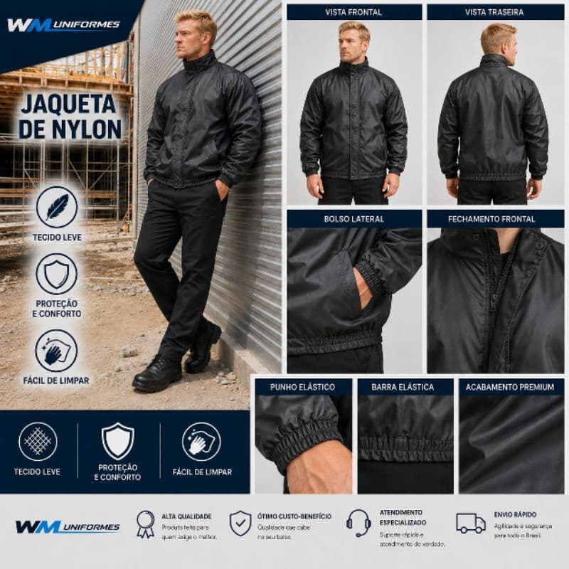 Jaqueta Masculino Nylon Original