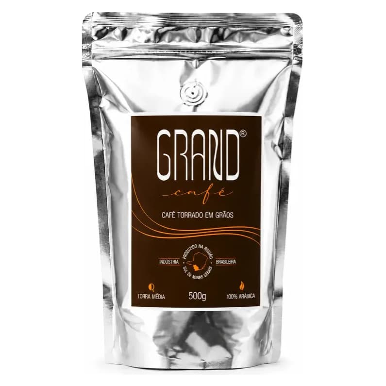Café Em Grãos 100% Arábica 500g Torra Média Premium Grand