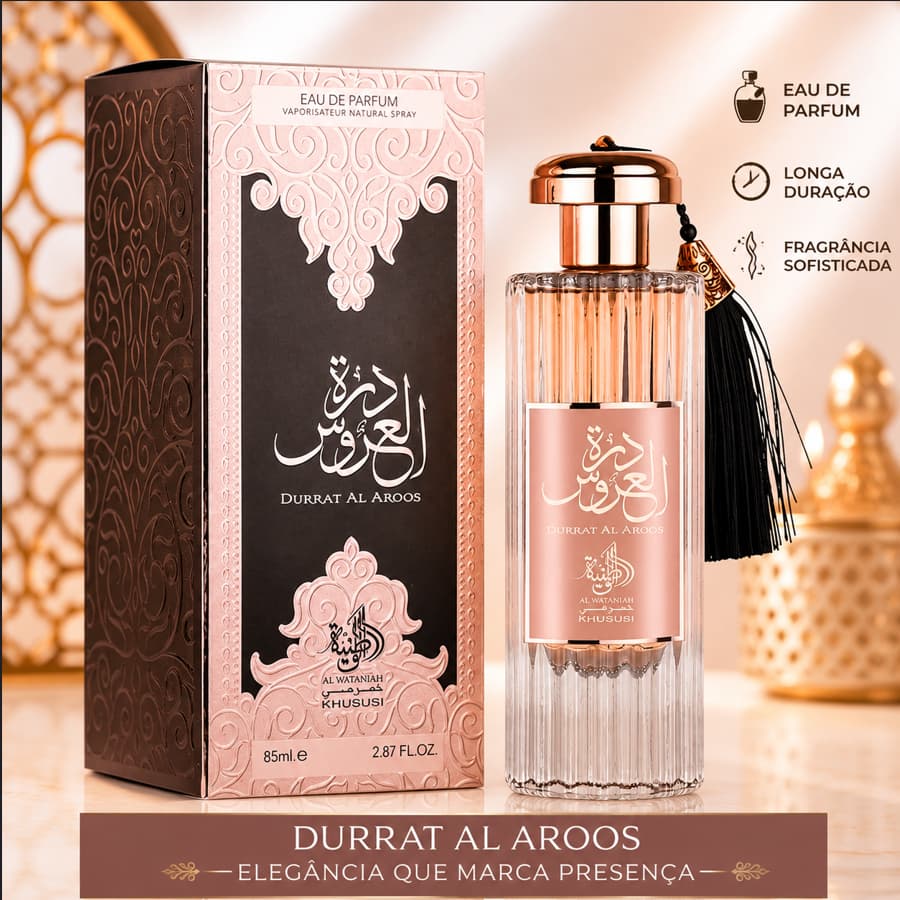 Perfume Árabe Feminino Al Wataniah Durrat Al Aroos EDP 85ml Original Importado Floral Oriental