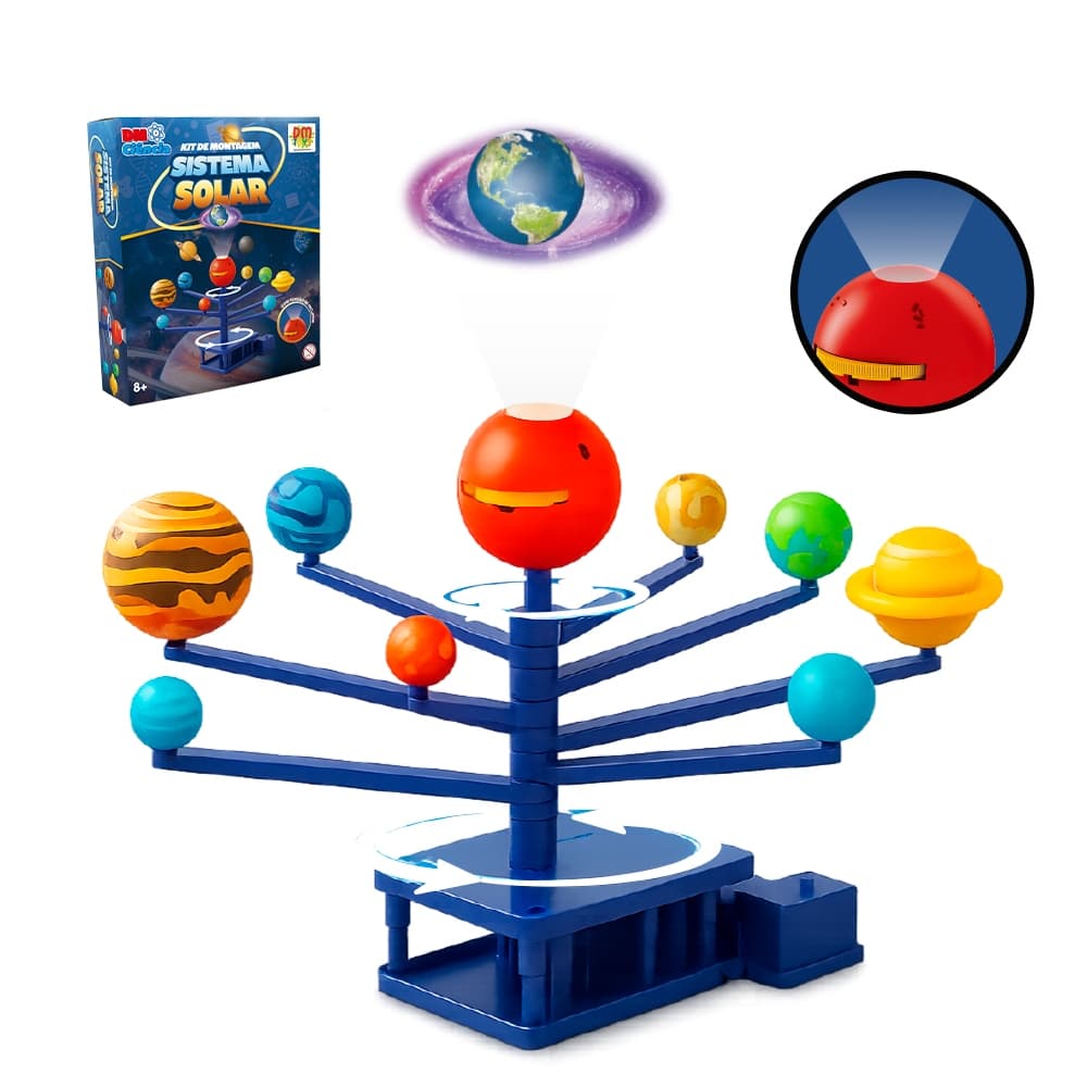 Kit Montagem Sistema Solar DM Ciencia - Educativo Brinquedo Infantil - DM Toys