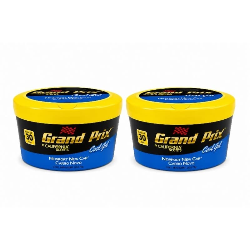 KIT 2 UNIDADES Cheirinho para carro GRAND PRIX - CARRO NOVO, odorizador automotivo