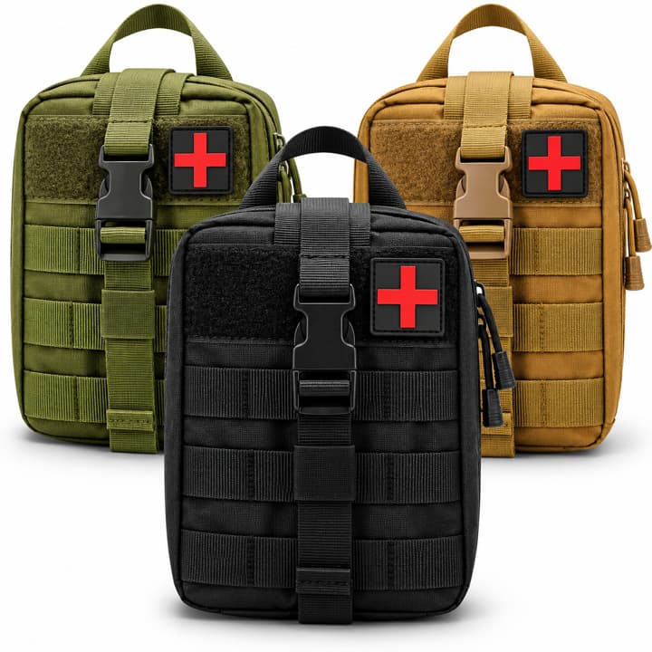 Bolsa Kit Primeiros Socorros Tática Militar MOLLE Organizador Emergência Medicamentos