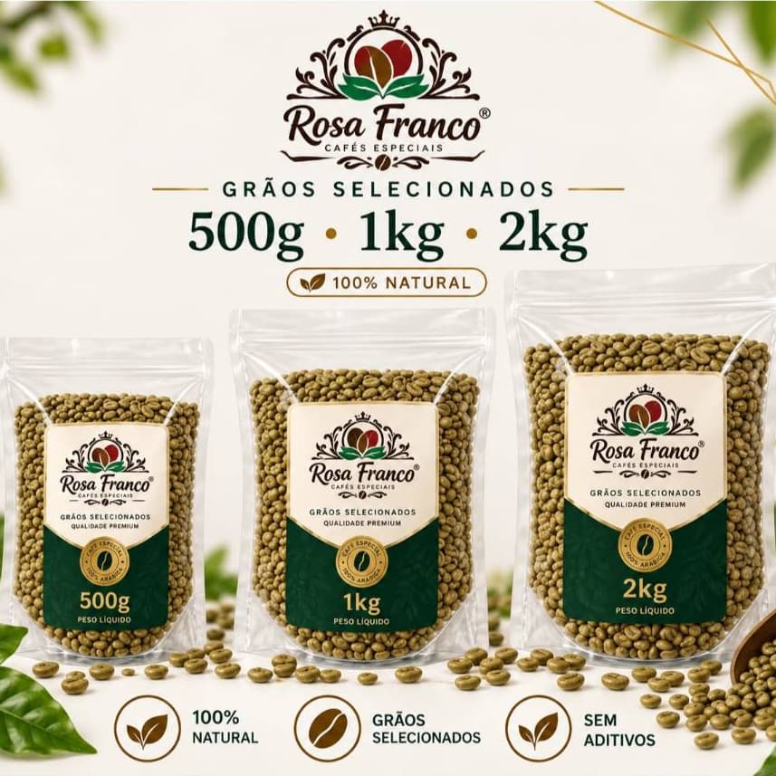 Café Especial cru 100% Arábica para Torrar em Grãos Selecionados