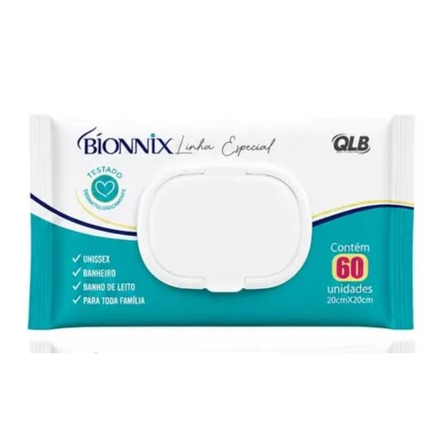 Toalhas umedecidas premium adultos e crianças Bionnix linha especial Qualibless