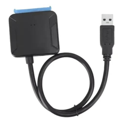 Adaptador USB 3.0 SATA para HD SSD 2.5" e 3.5" Externo Cabo Conversor