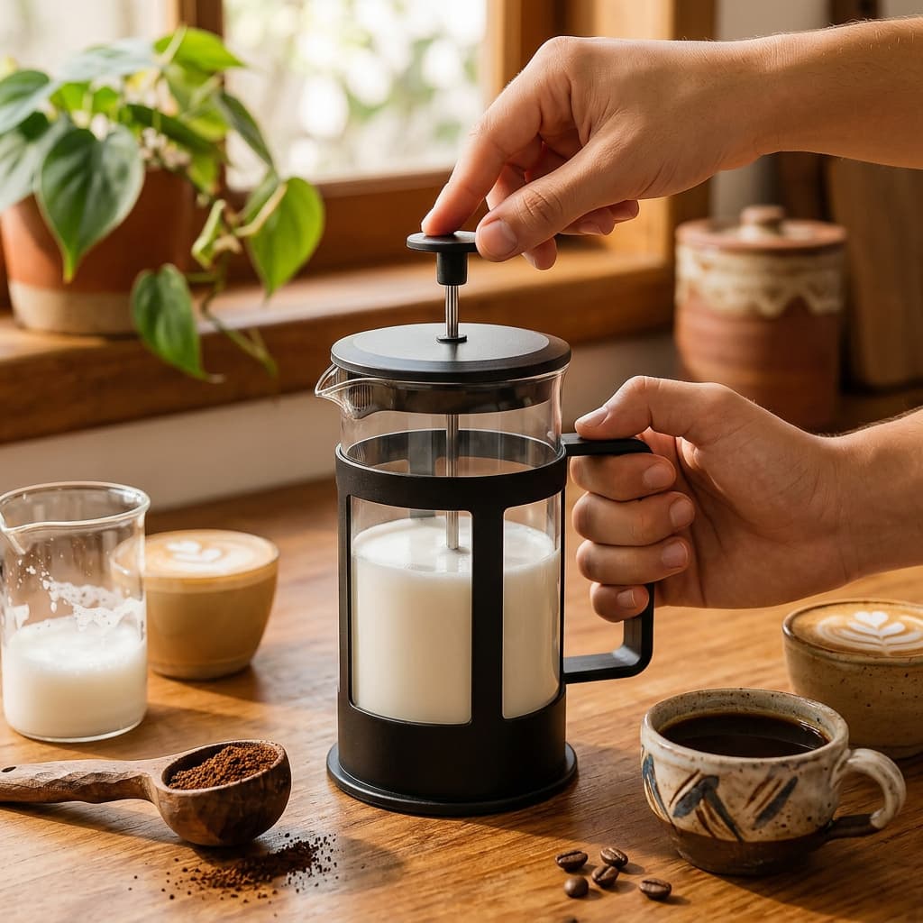 Cafeteira Francesa 300ml Café Expresso Prensa Vidro Resistente Design Compacto Fácil Uso Filtro Inox P/ Café E Chá