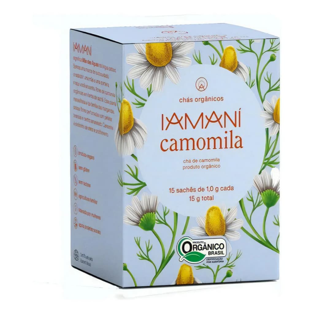 Chá Orgânico Camomila - 15 saches Iamani