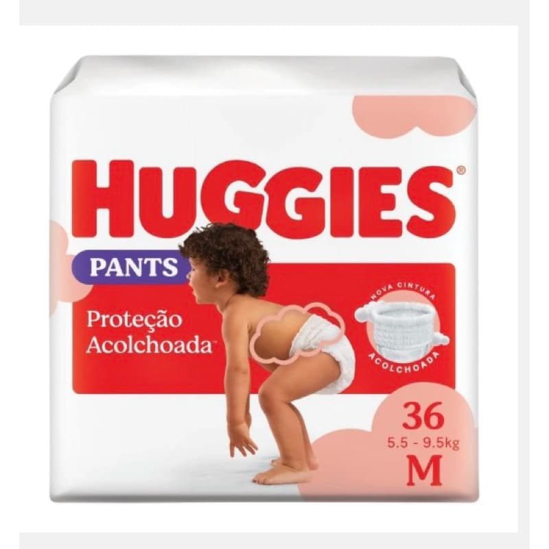2 pacotes Fraldas Huggies Short M
