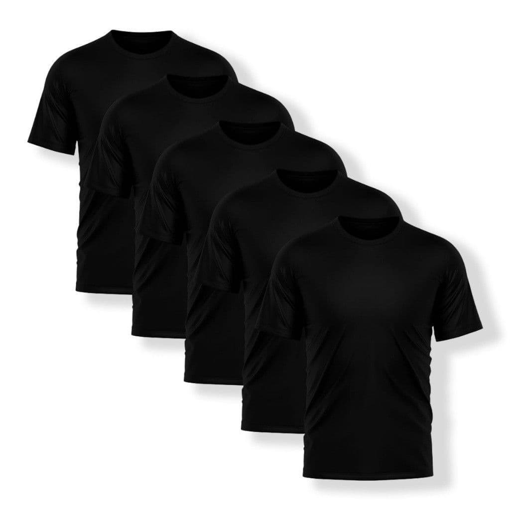 Kit 5 Camiseta Dry Fit Casual Premium Proteção UV Academia - Treino - Esportes - Musculação - Corrida