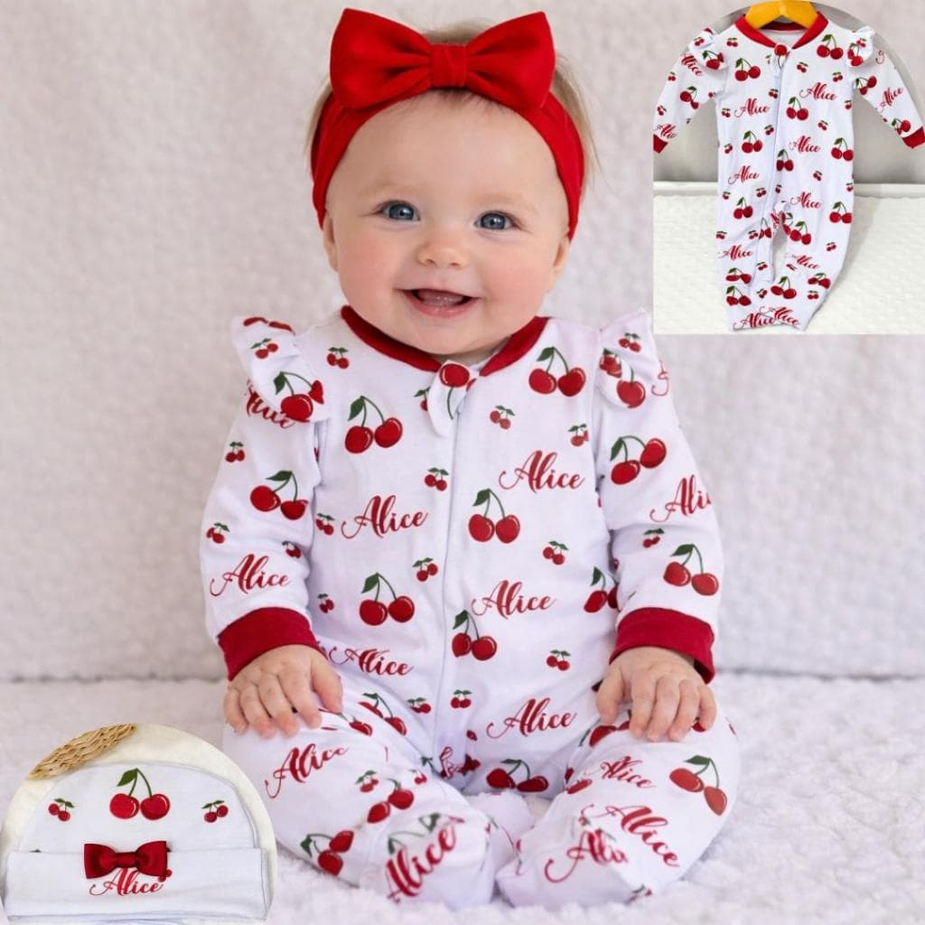 Macacão Bebê Personalizado com o nome | Macacão Bebê Menina | Macacão Bebê Menino | Recém-nascido RN