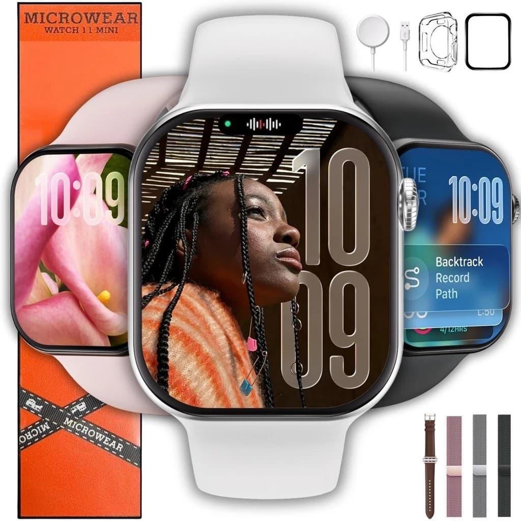 Microwear Smartwatch W11 Mini Série 11 Lançamento Responde mensagem/Feminino e masculino MICROWEAR
