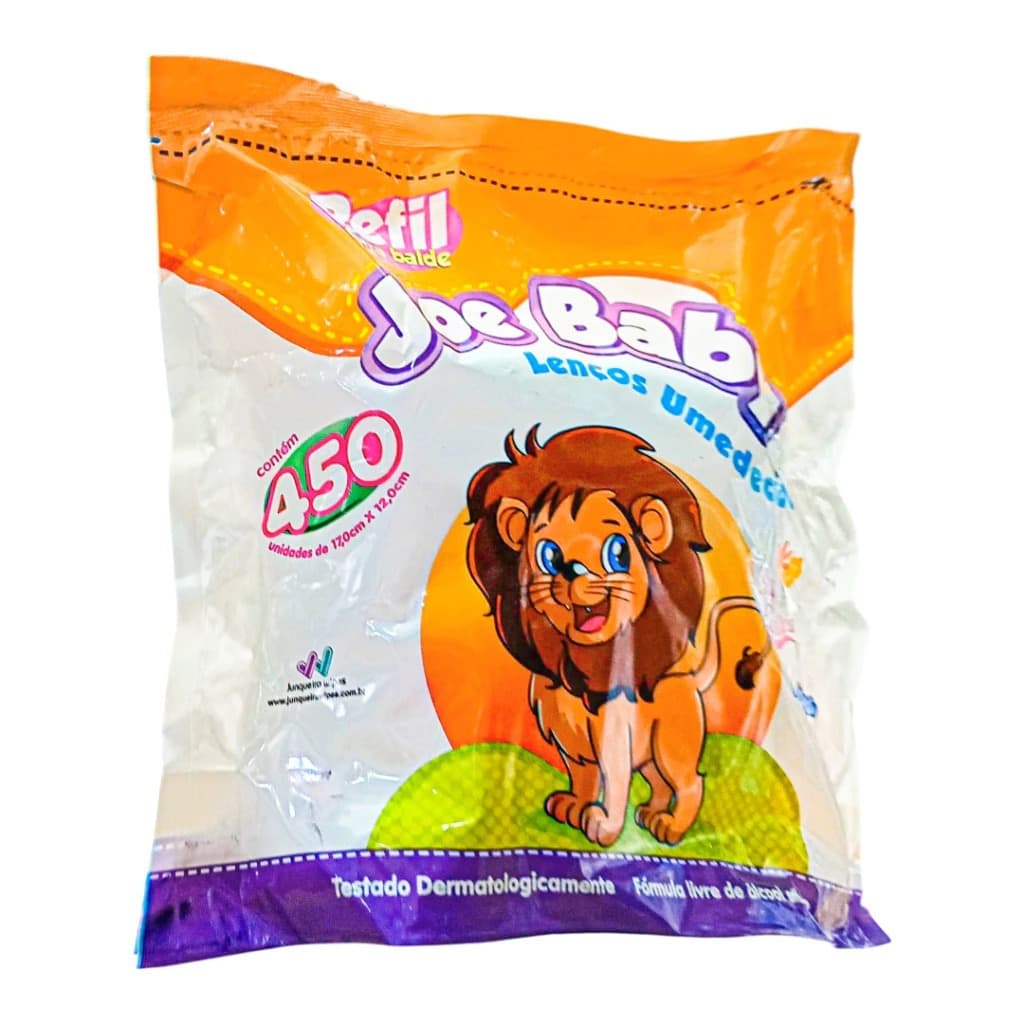 Refil Lenço Umedecido Joe Baby 450 Unidades – Higiene e Praticidade para o Bebê