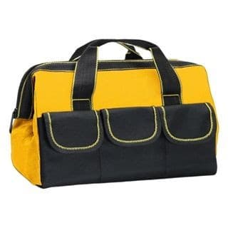 Bolsa Ferramentas Grande Reforçada Eletricista Caixa de Ferramentas 13in/17in Múltiplos Bolsos para Uso ao Ar Livre