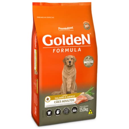 Ração Golden Ração para Cachorro Adulto Salmão E Arroz 15kg