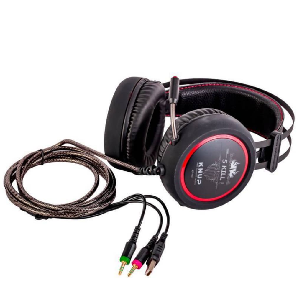 Fone Headset Gamer USB 7.1 Surround Som Digital PC Notebook