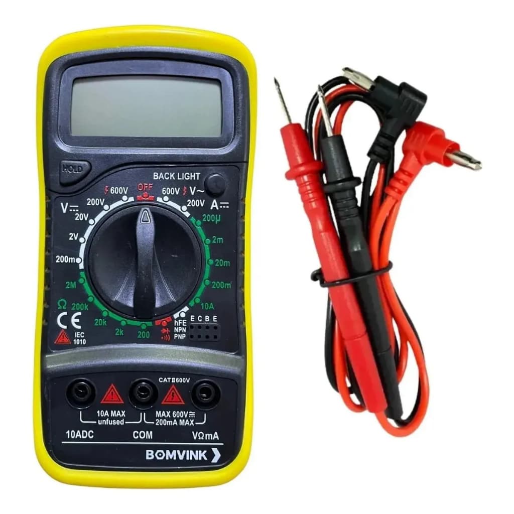 Multimetro Digital Automotivo Analogico Tensão Eletrecidade Teste