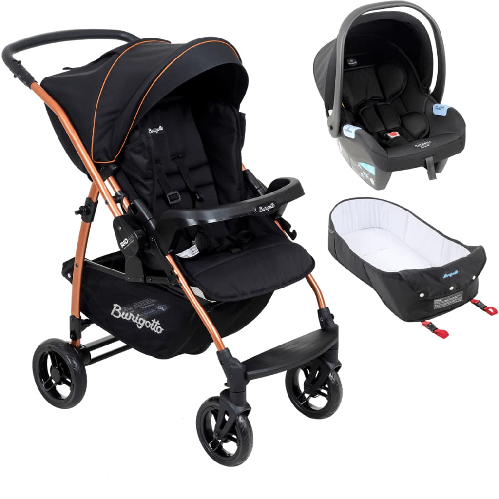 Carrinho de Bebe Bebe Conforto Moises Burigotto Rio K Cobre
