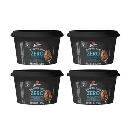 Kit 4 Doces de Leite Junco 250g | Zero Açúcar, Cremoso e Saudável!