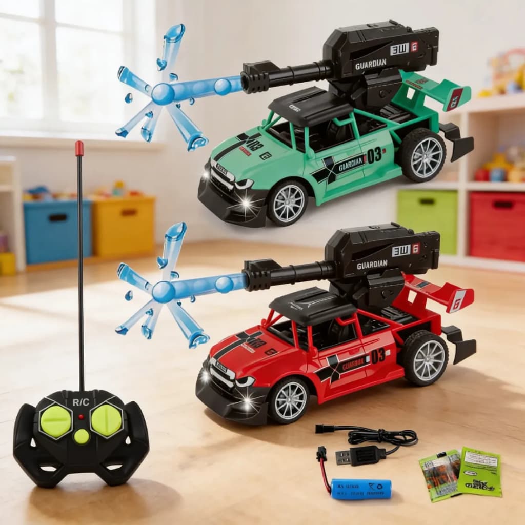 Carrinho Controle Remoto Lança Bolinha De Gel Eletrico Natal