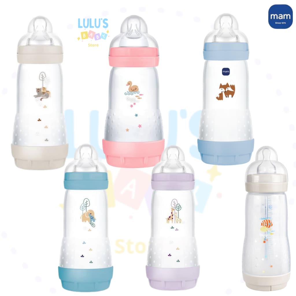 Mamadeira MAM Original Anticólica Easy Start 320ml +4 Meses Fluxo Rápido Lacrado Bebê Baby