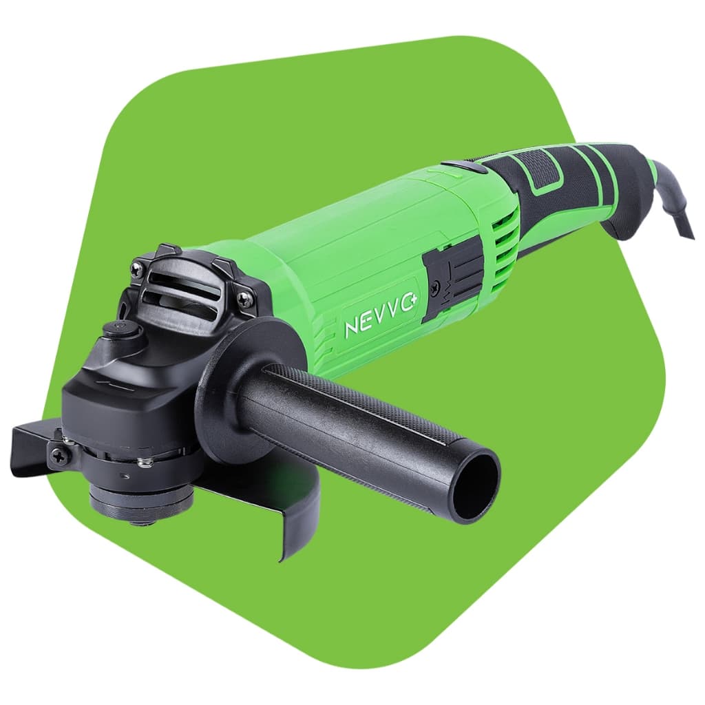 Esmerilhadeira Lixadeira Angular 1200W 11000RPM 5Pol 125mm C/ Punho Auxiliar ESN1200 NEVVO