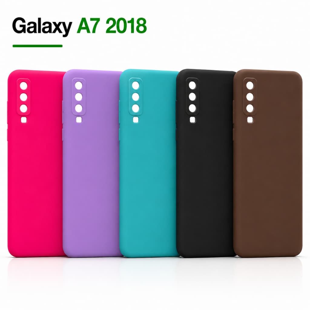 Capa Para Samsung Galaxy A7 2018 Silicone Aveludada Capinha de Celular