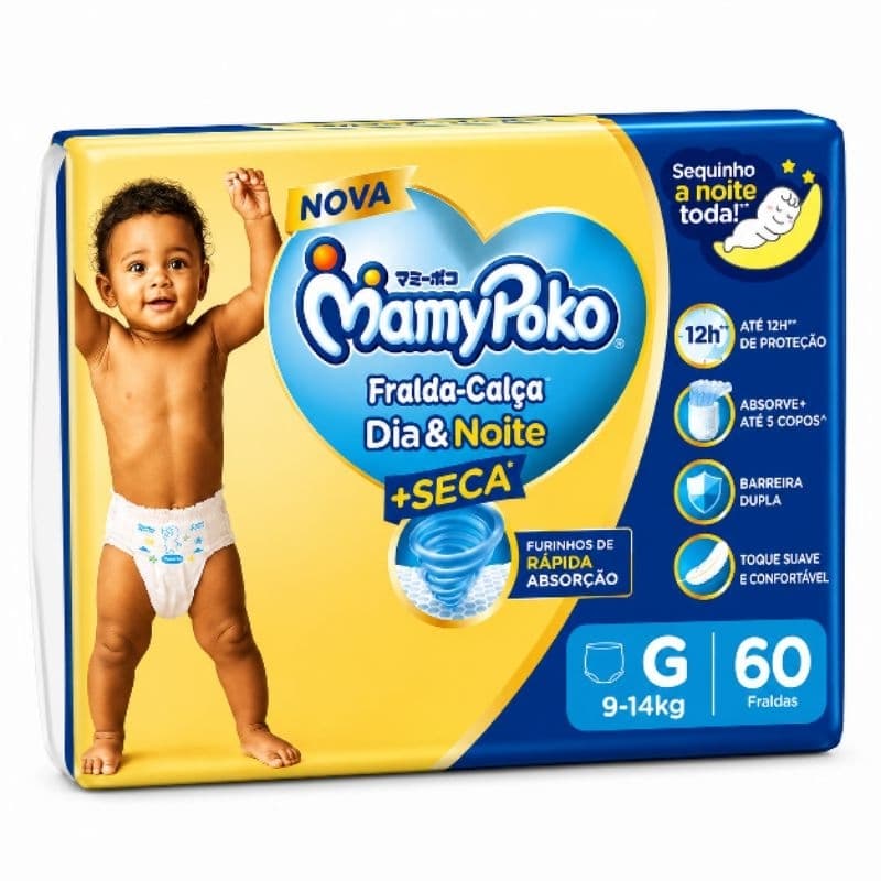 FRALDA CALCA MAMYPOKO D NOITE GIGA G 60UN