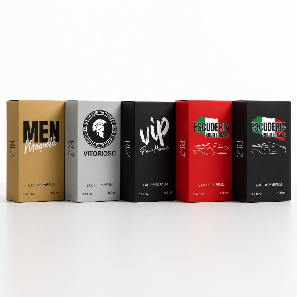 Kit 5 Perfumes Masculinos Referência Importada 100ml Alta Fixação - Beleza Que Só