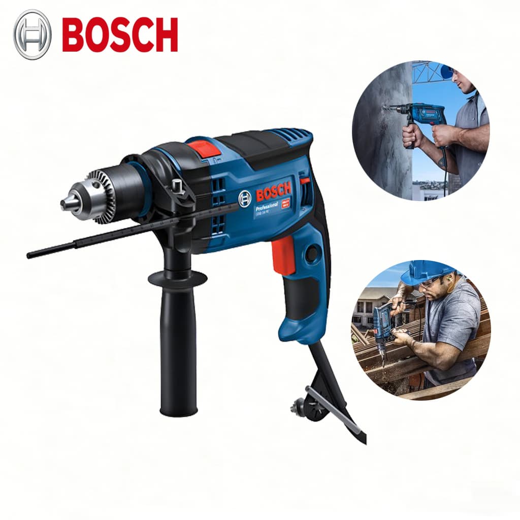 Furadeira de Impacto Bosch 16RE Auto Reverso | Parafusadeira Elétrica Profissional 1200W