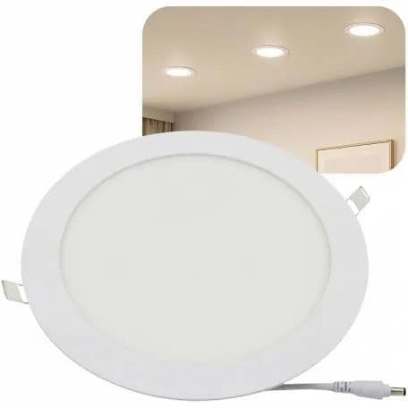 Plafon 18w Led Painel Embutir Redondo Luminária Frio  6000k 3000k  4000k ALUMINÍO PROMOÇÃO