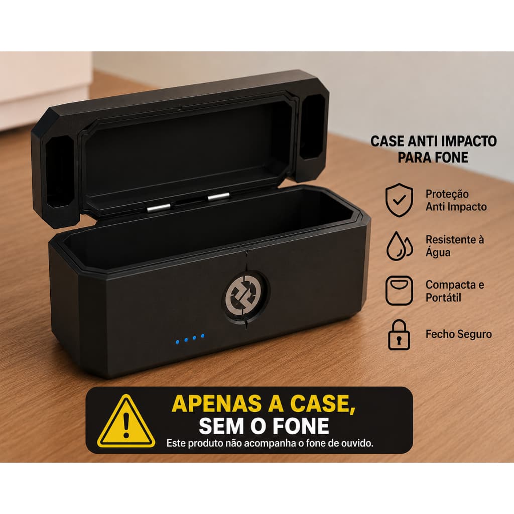 Case Anti Impacto Compatível com Microfone Lark M2 Hollyland NAO ACOMPANHA MICROFONE