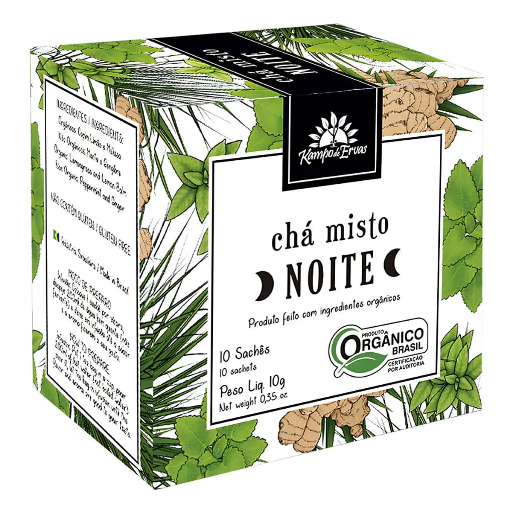 Chá Harmonia Noite Orgânico 10 Saches Kampo de Ervas