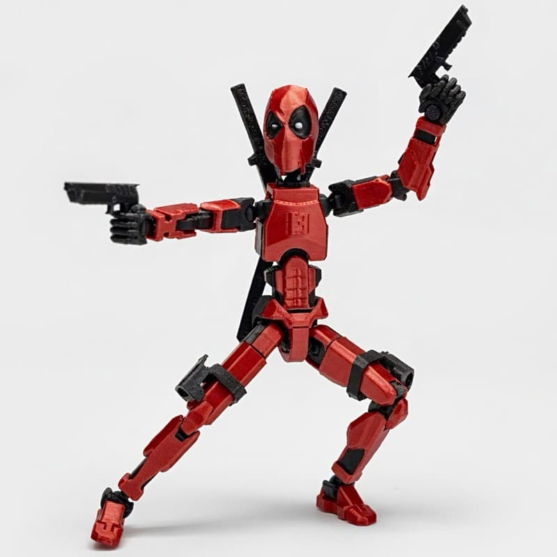 Deadpool Boneco Dummy  Articulado - Figura Anatômica Brinquedo Colecionável Action Figure