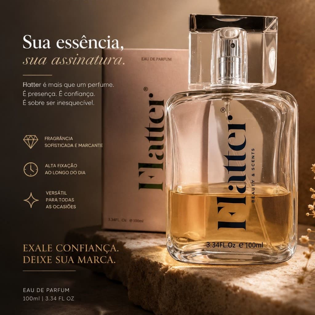 Perfume Masculino Flatter Cosméticos EDP 100ml - Encomenda