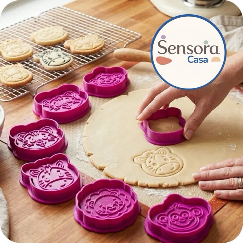 Forma Cortador de biscoito Cozinha Massinha de Modelar Safari Brincadeira Sensorial