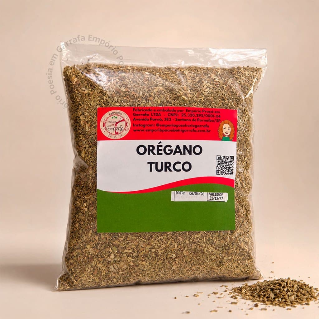 Orégano Turco Premium 1kg 500g 250g Aromático Fresquinho Melhor Qualidade