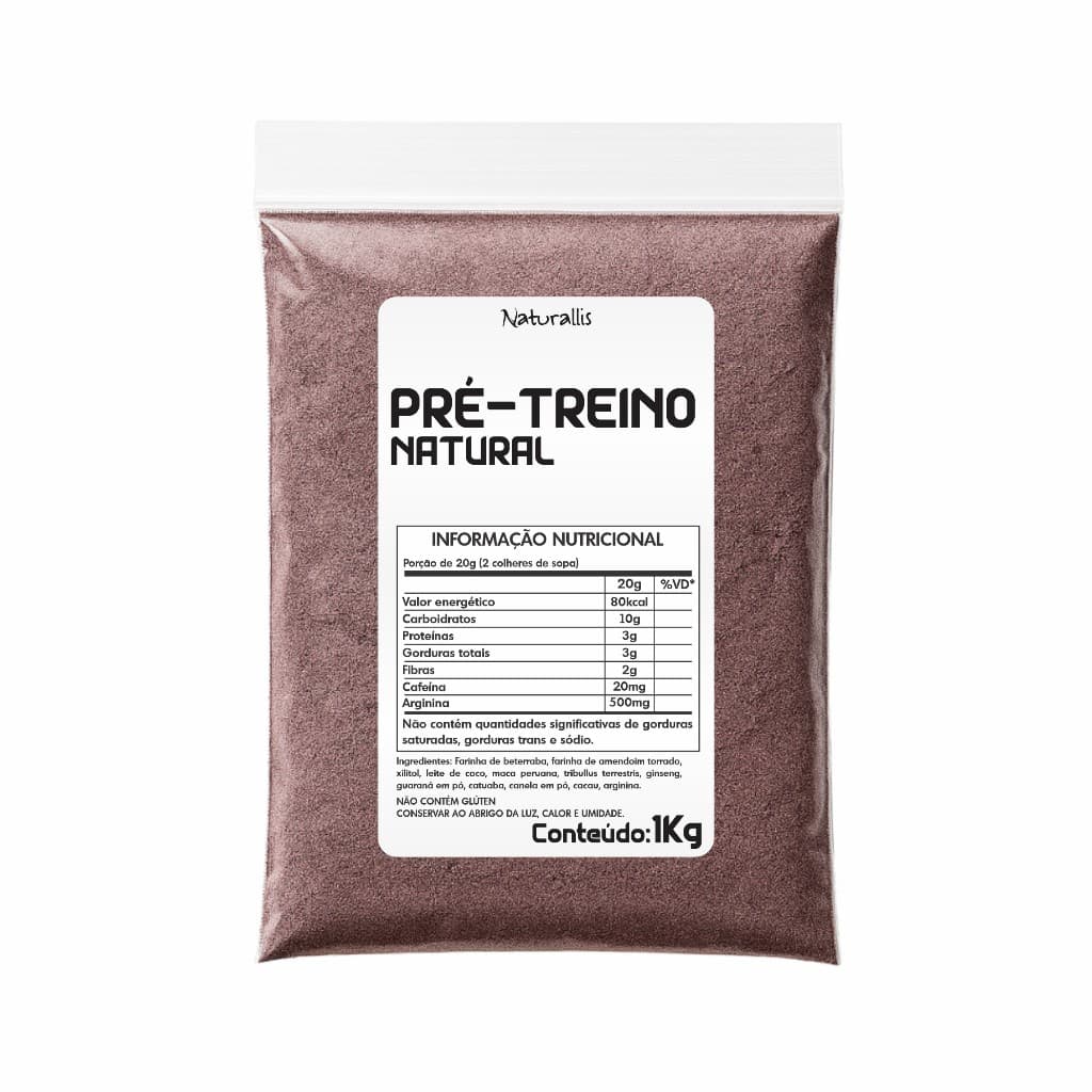 Pré Treino Natural Granel 1Kg