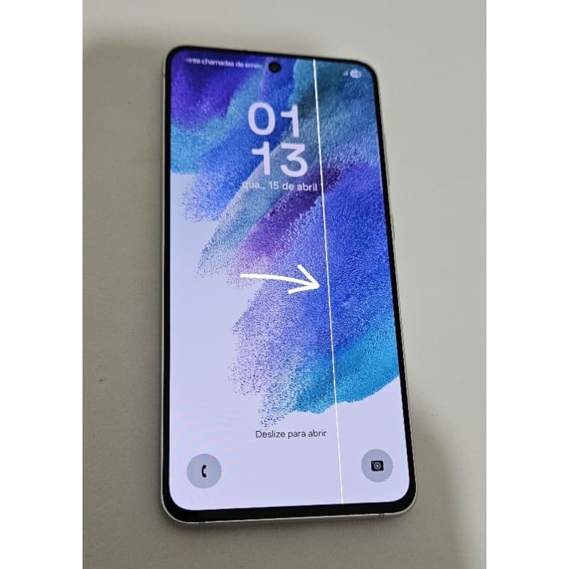 Samsung Galaxy S21 FE 5G 128-GB Usado (COM LINHA VERTICAL)